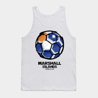 Marshall Islands Football Country Flag Tank Top